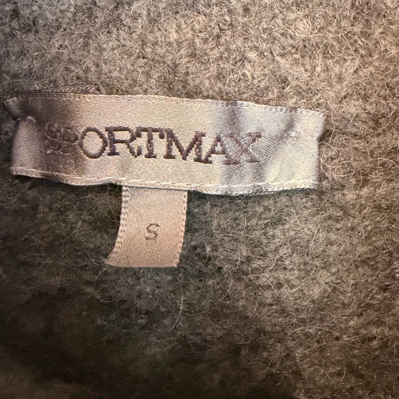 Sportmax Gray Teddy Jacket with Textured Hem - Picture 3 of 5